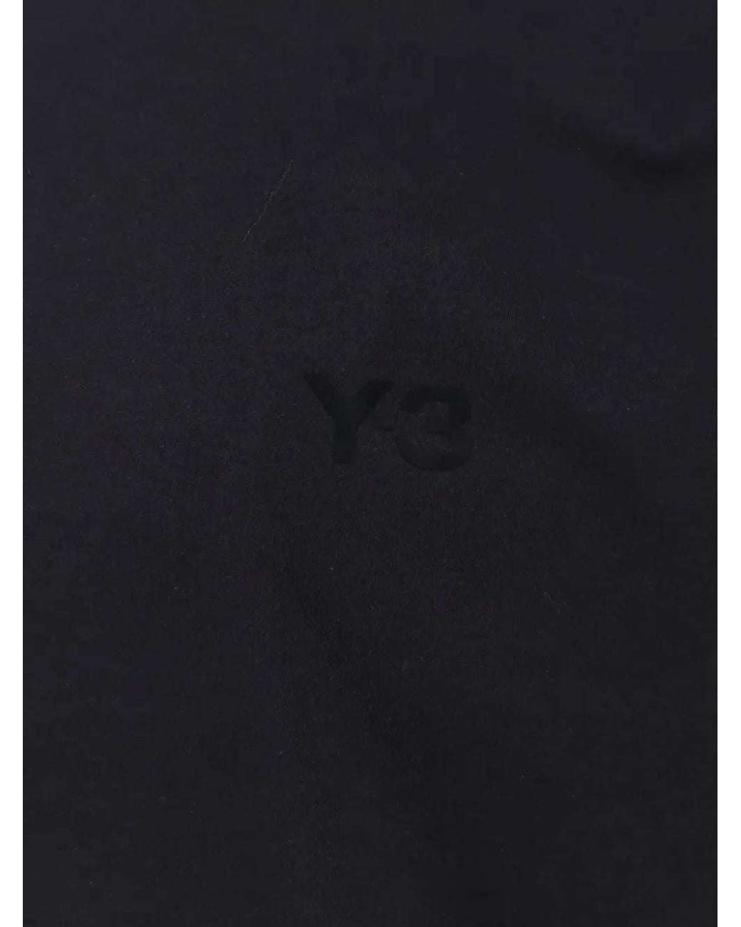 Adidas Blue Y-3 Logo-Print Long-Sleeve T-Shirt for men