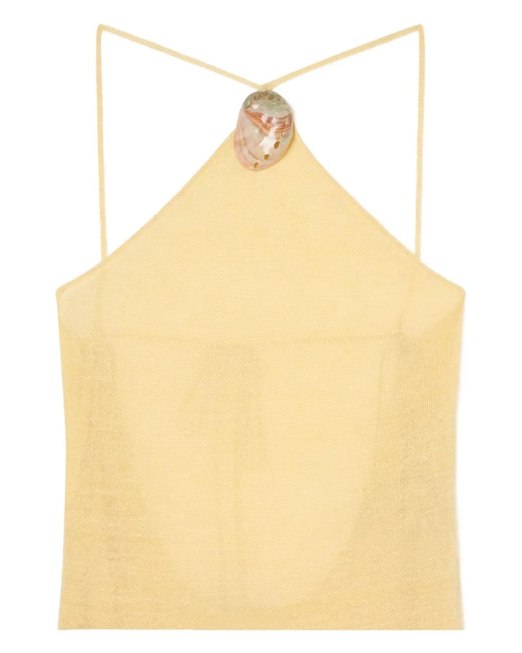 Alanui Metallic Halterneck Sleeveless Maxi Dress
