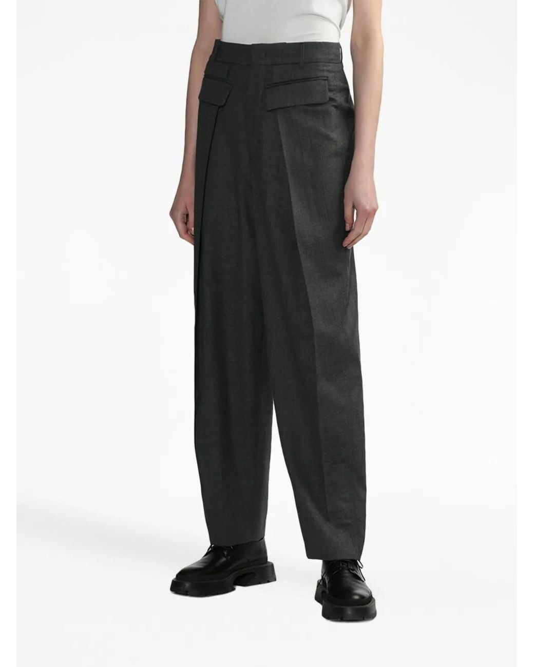 Adererror Gray Fran Wool Tailored Trousers
