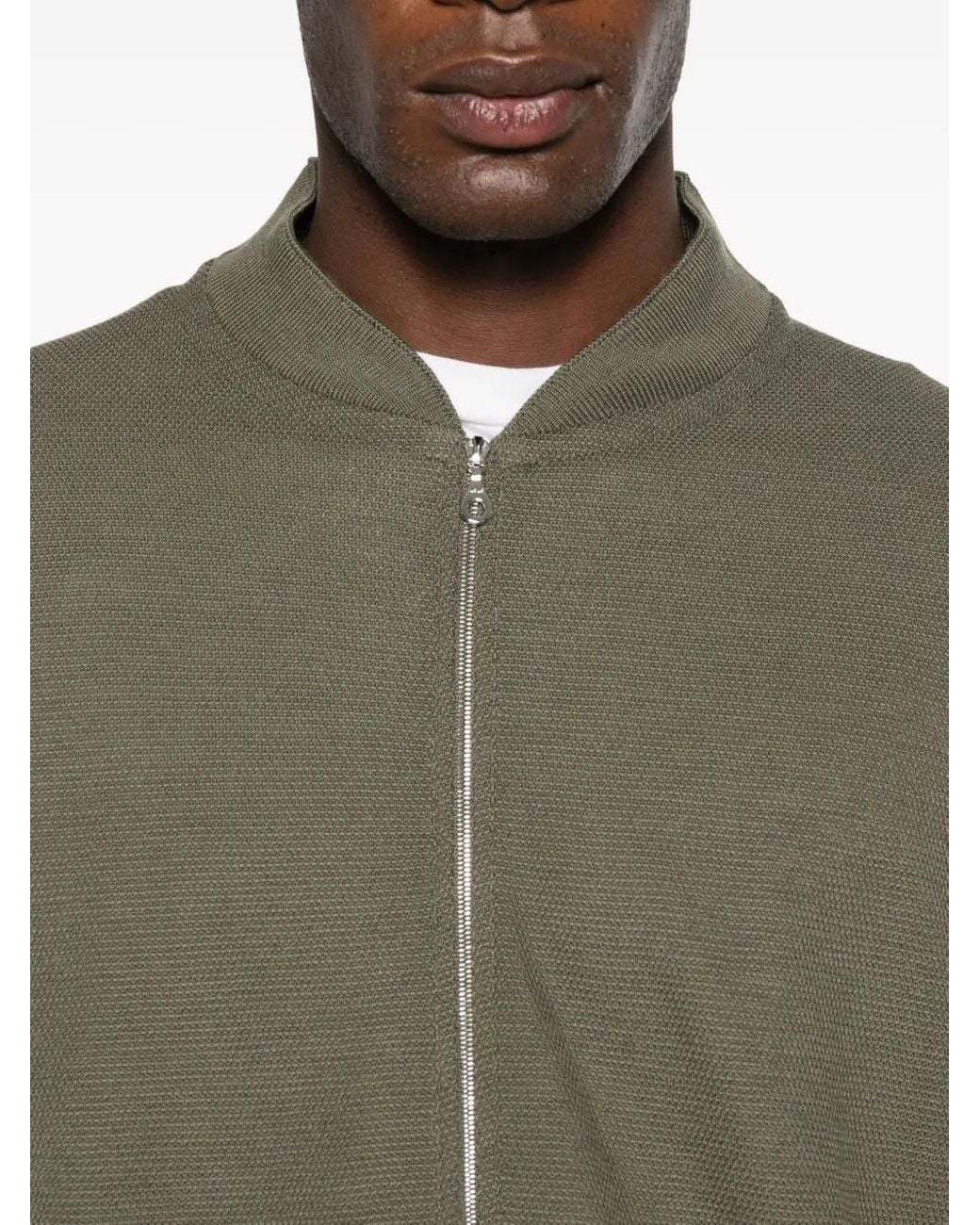 Cárdigan con cremallera John Smedley de color Brown