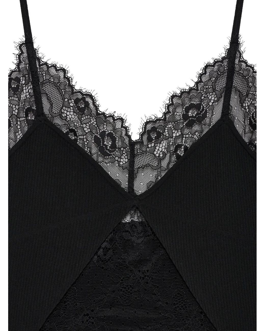 Anine Bing Black Tina Tank Top