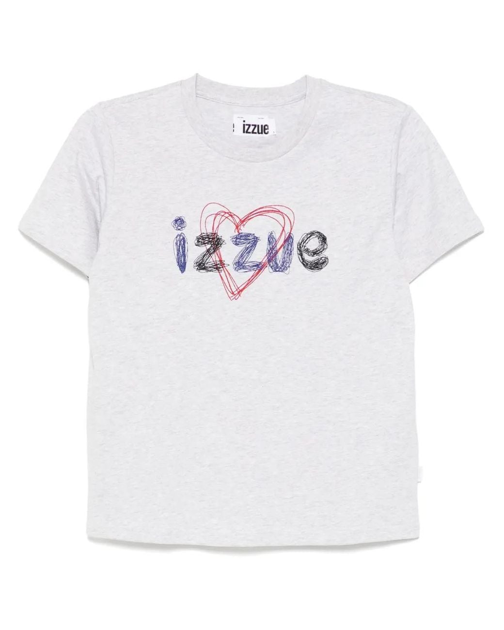 Izzue White Logo-Embroidered T-Shirt