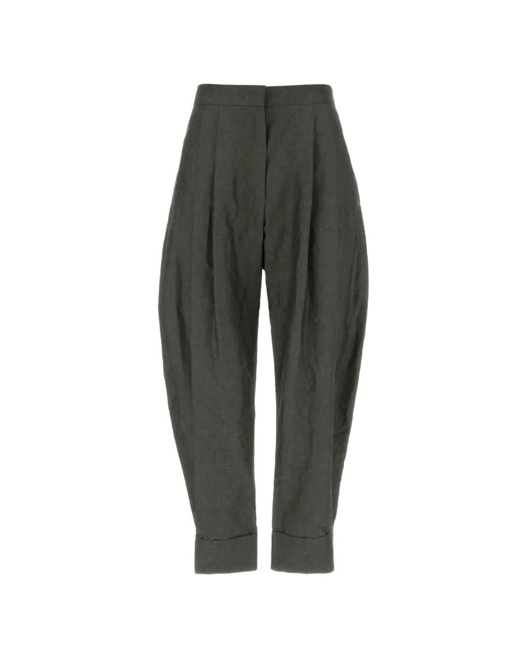 PT Torino Green Cloe Pleated Trousers