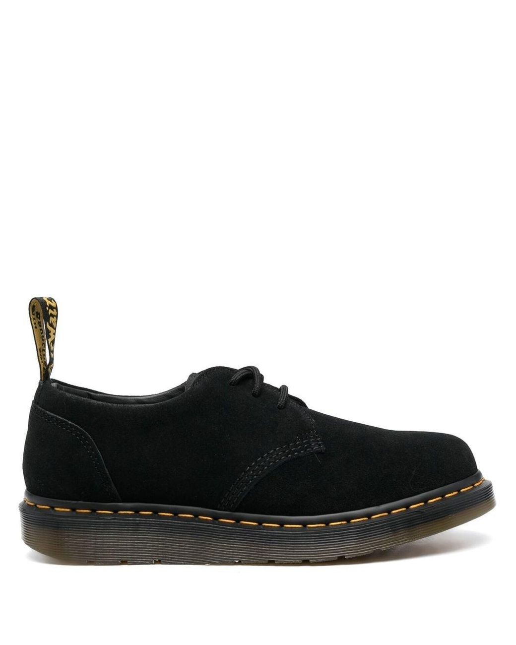 Dr. Martens Berman Suede-leather Shoes in Black for Men | Lyst