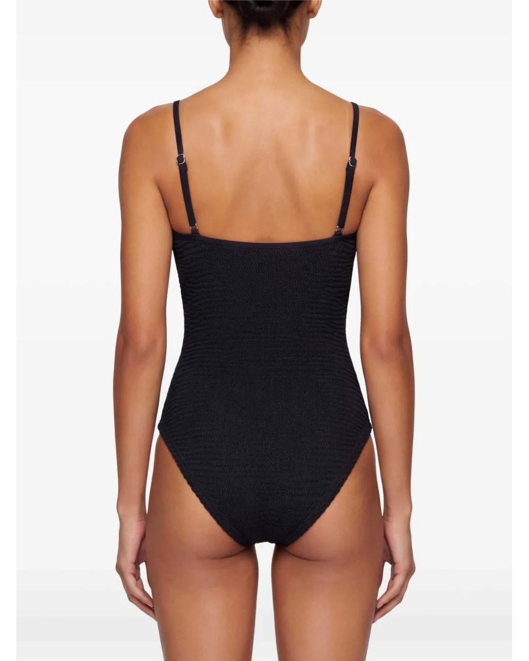 Paramidonna Black Marisia Square-Neck Swimsuit