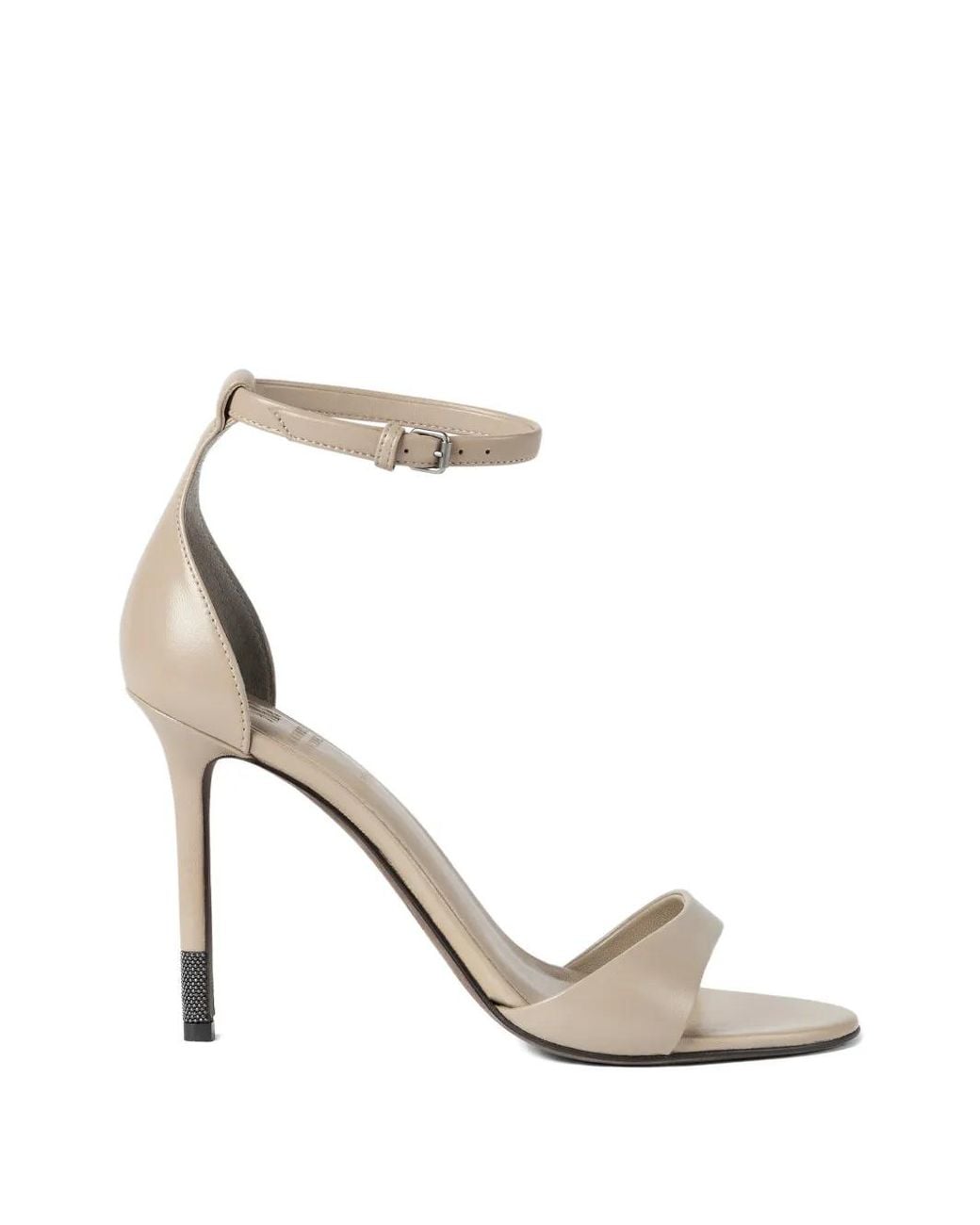 Brunello Cucinelli White Nappa Leather Heels