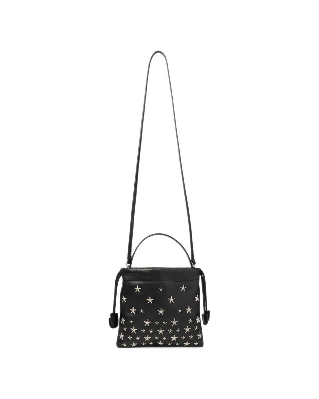 Jimmy Choo Black Star-Stud Drawstring Pouch