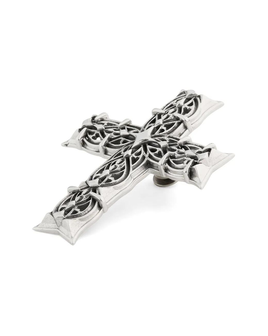 Emanuele Bicocchi White Notre Dame Cross Brooch