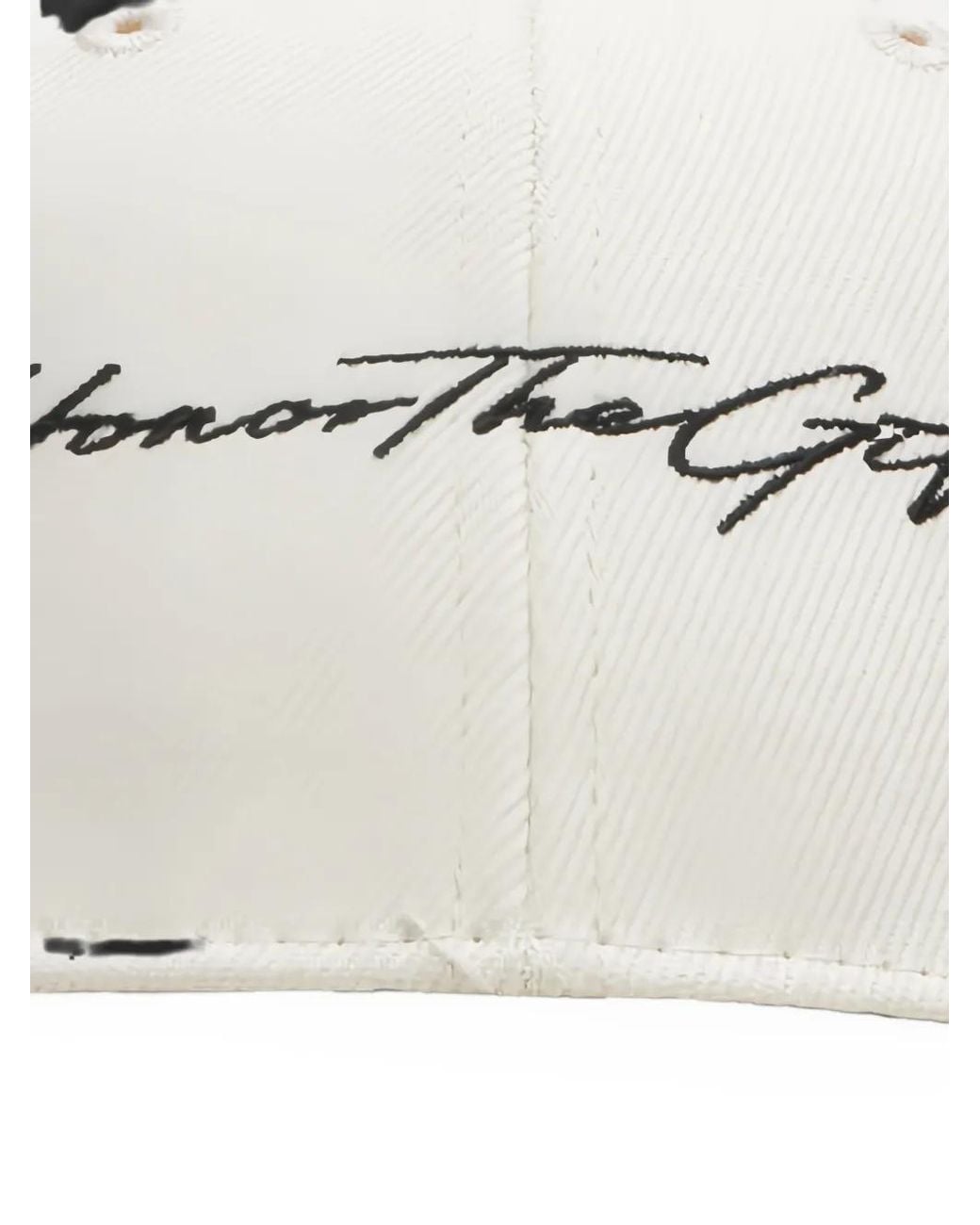 Honor The Gift White Casquette De Baseball Script for men