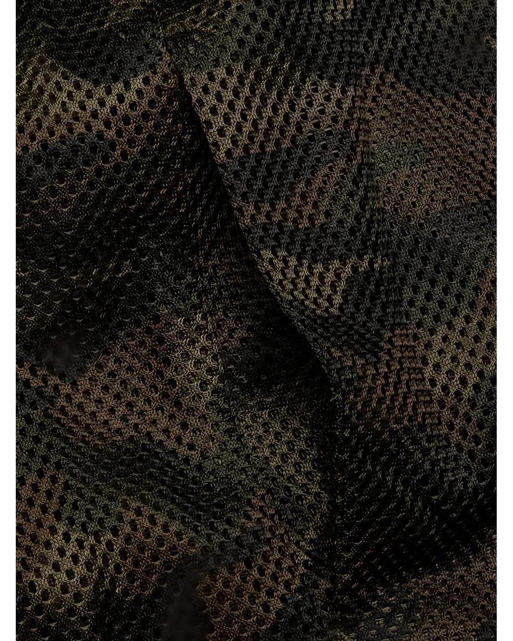 Pleasures Green Camouflage-Print Mesh Jacket for men