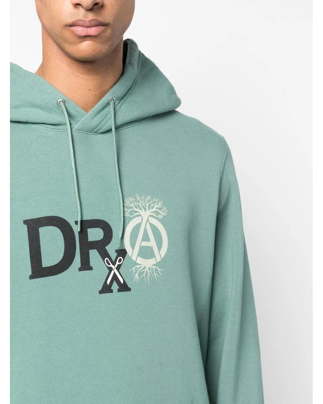 Neighborhood Green X Drxsrl Logo-Print Detail Hoodie for men