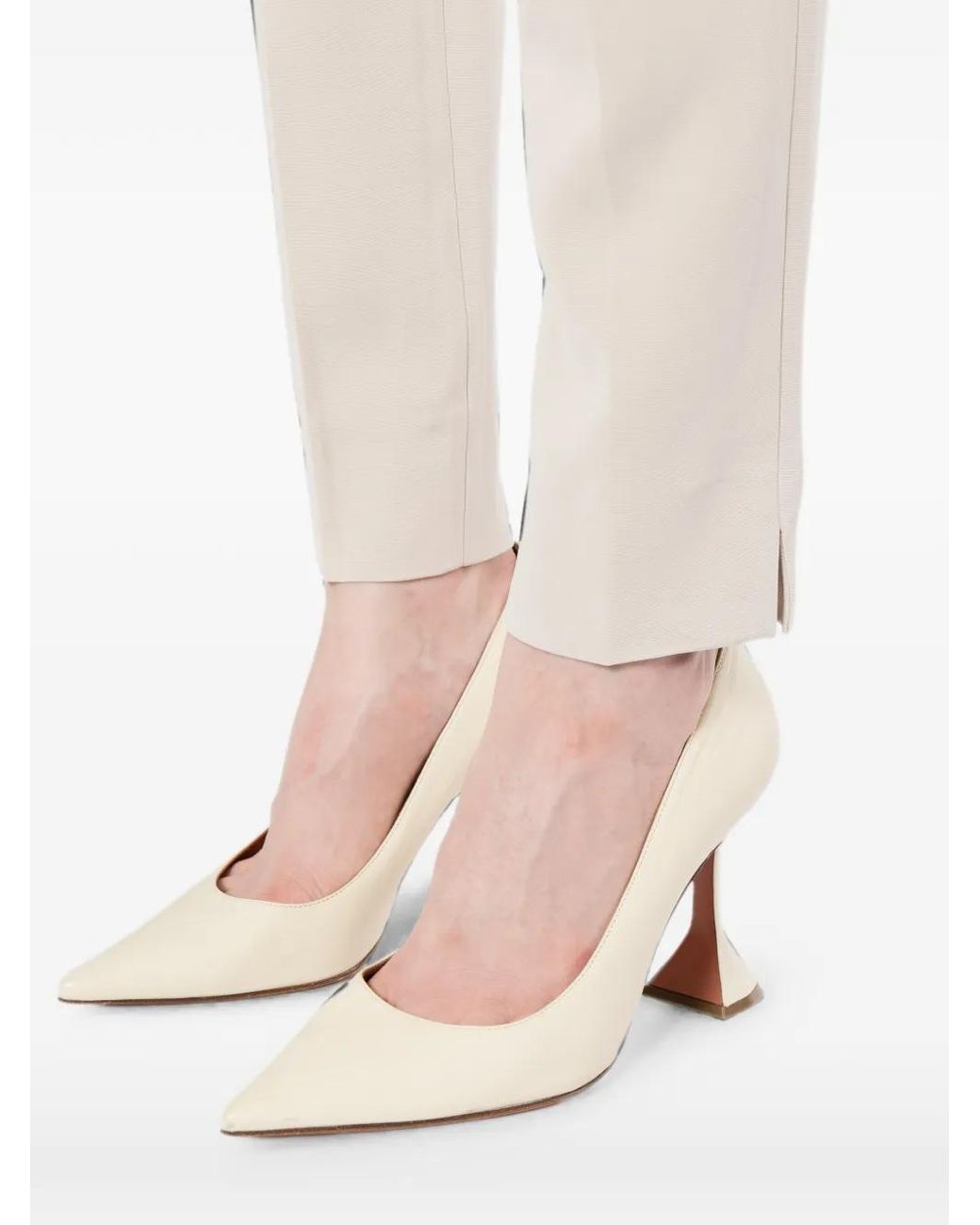 Antonio Berardi White Split-Cuff Trousers