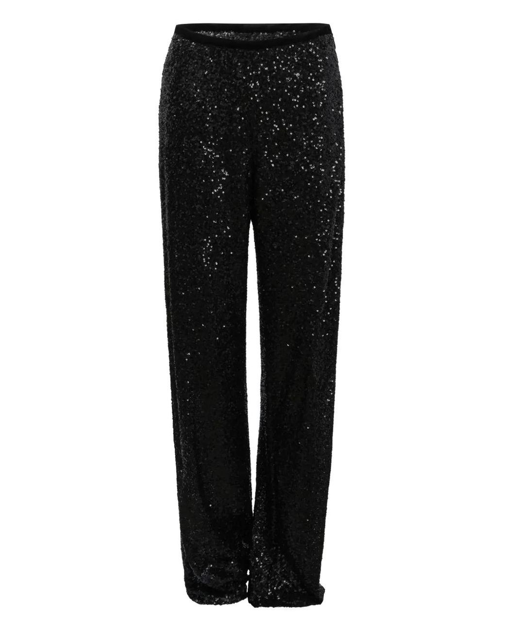 F.it Black Sequin Trousers