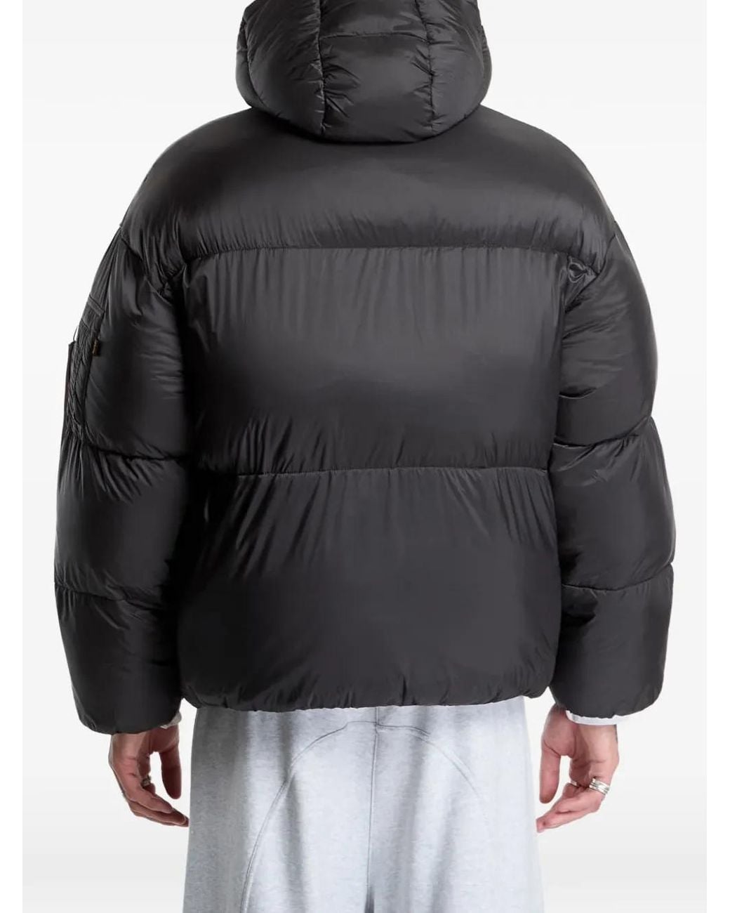 Alpha Industries Black Cloud Puffer Jacket for men
