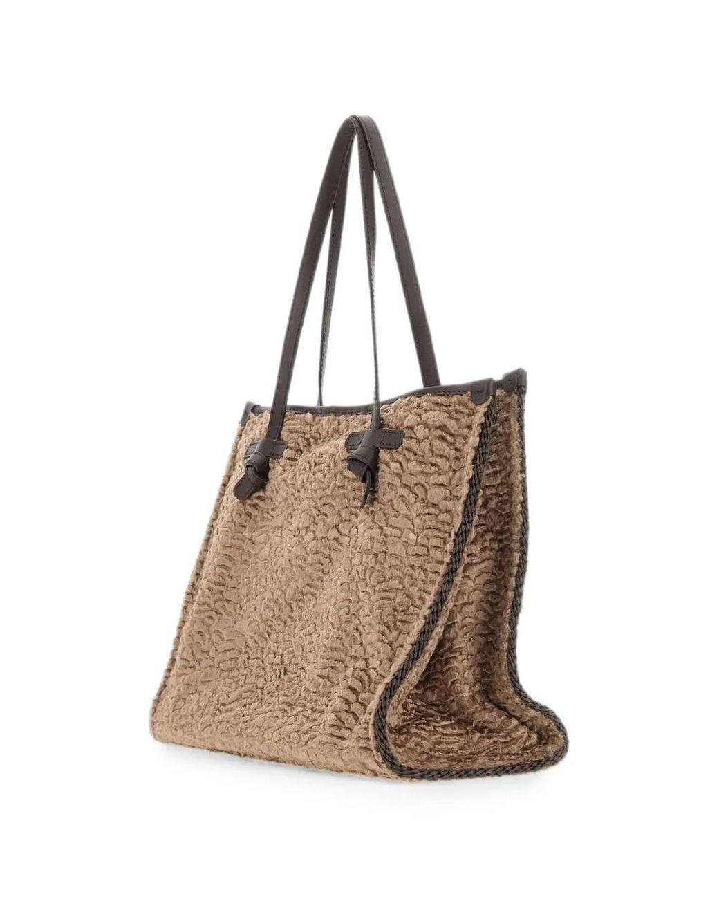 MARCELLA CLUB Brown Marcella Faux Fur-Effect Tote Bag