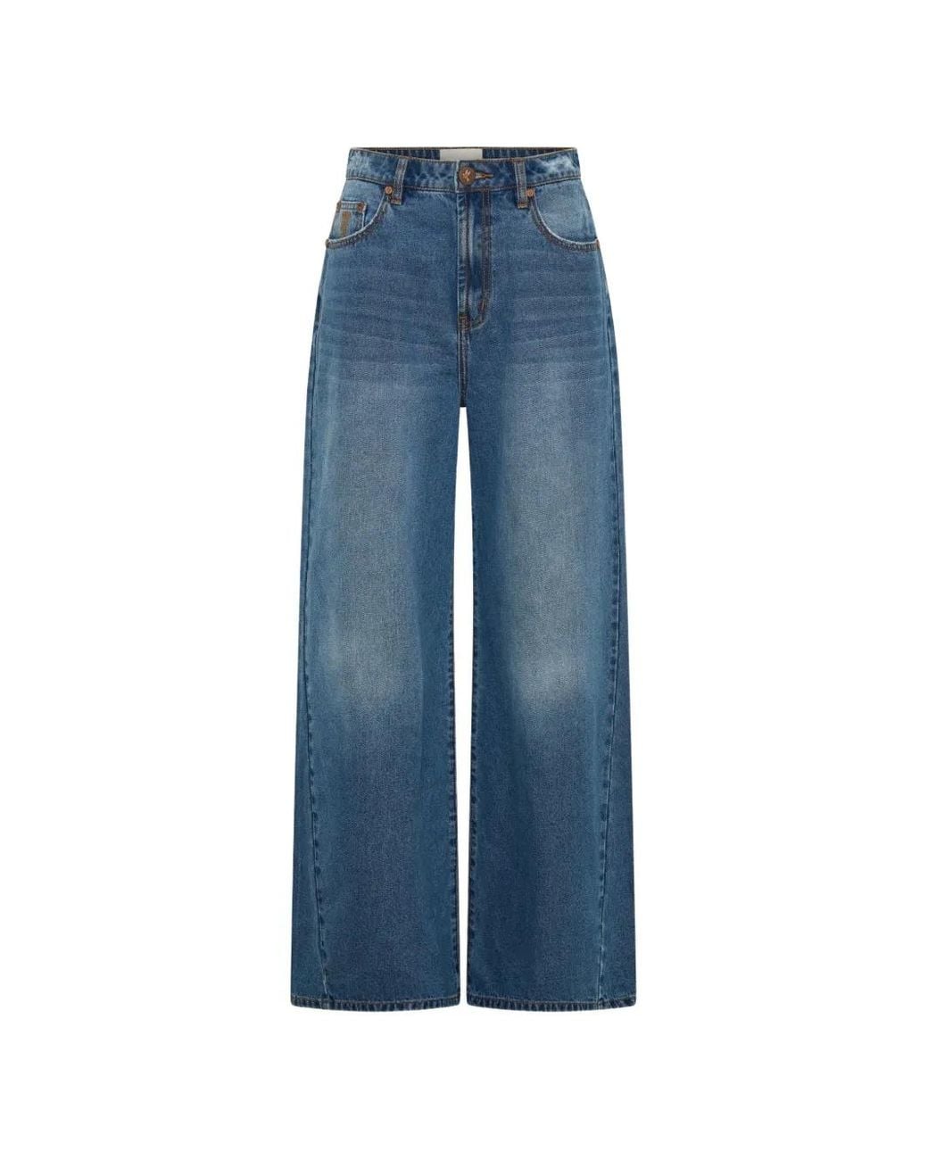 One Teaspoon Blue Love Machines Wide-Leg Jeans