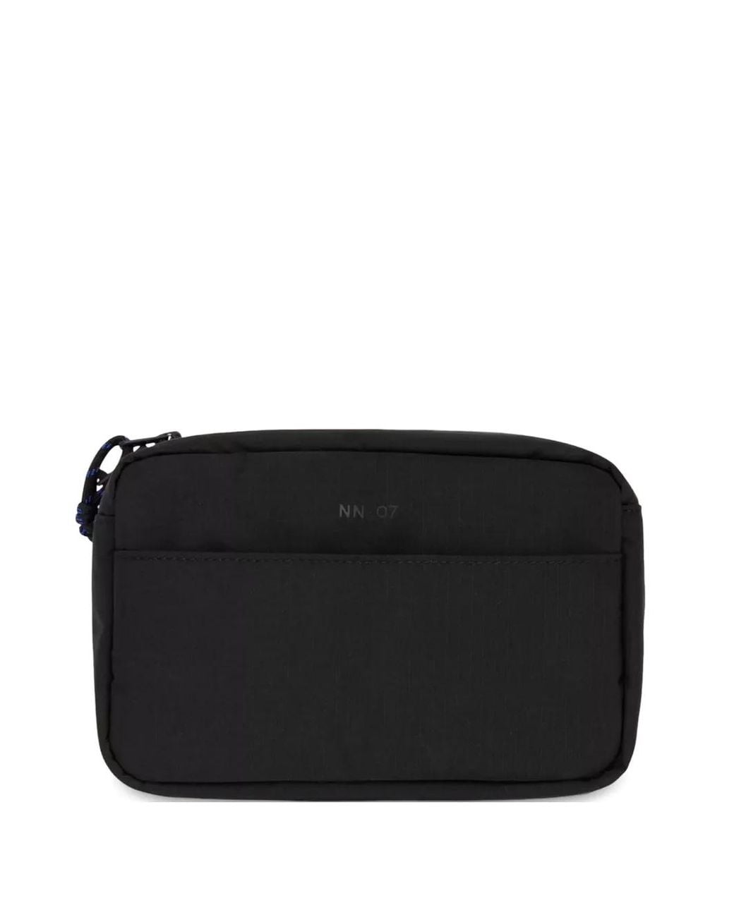 NN07 Black Logo-Print Wash Bag for men