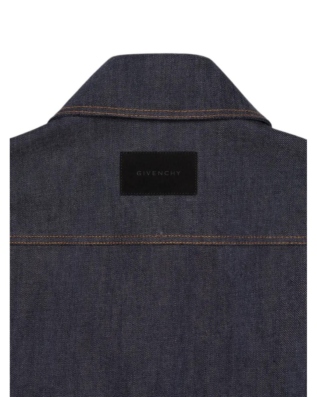 Givenchy Blue Trapeze Jacket