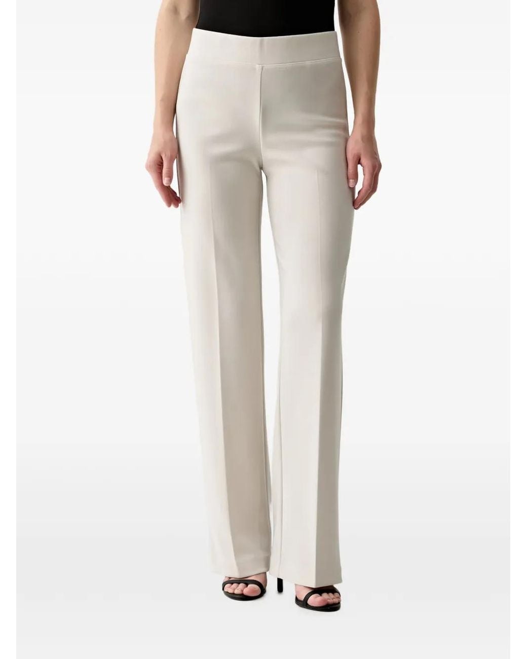 Joseph Ribkoff Natural Pressed-Crease Trousers