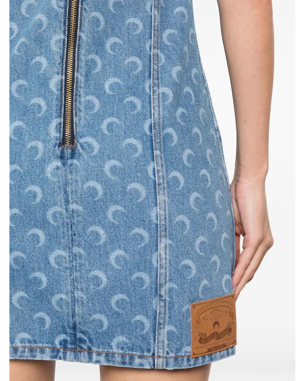 MARINE SERRE Blue Dresses