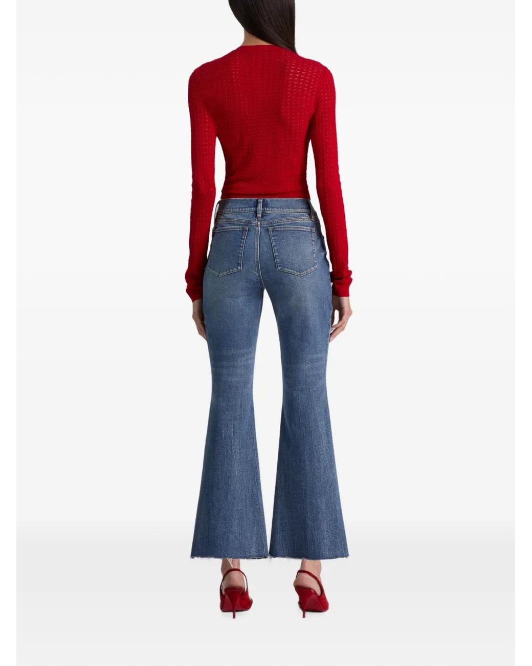 Alice + Olivia Blue Leslie Jeans