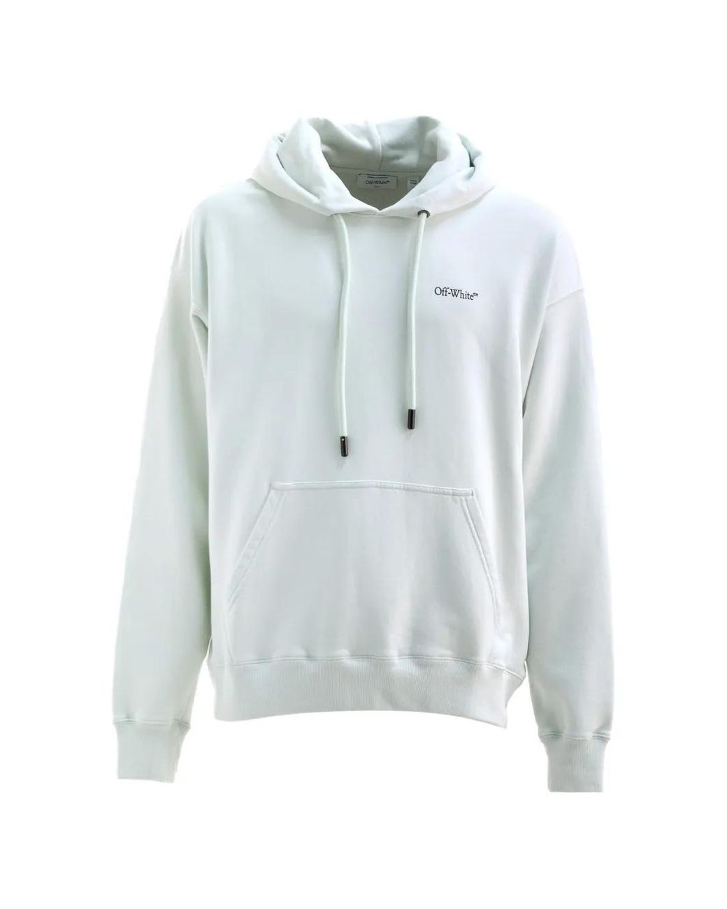 Off-White c/o Virgil Abloh Blue Logo-Detail Hoodie for men