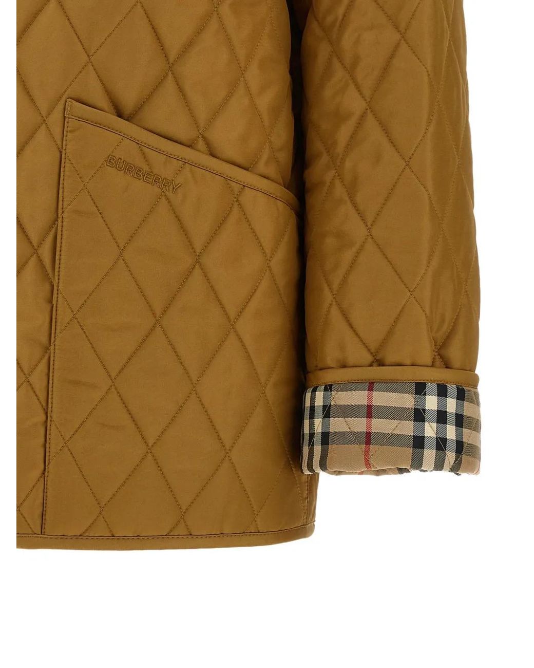 Burberry Yellow Bomber Jacket Quilted