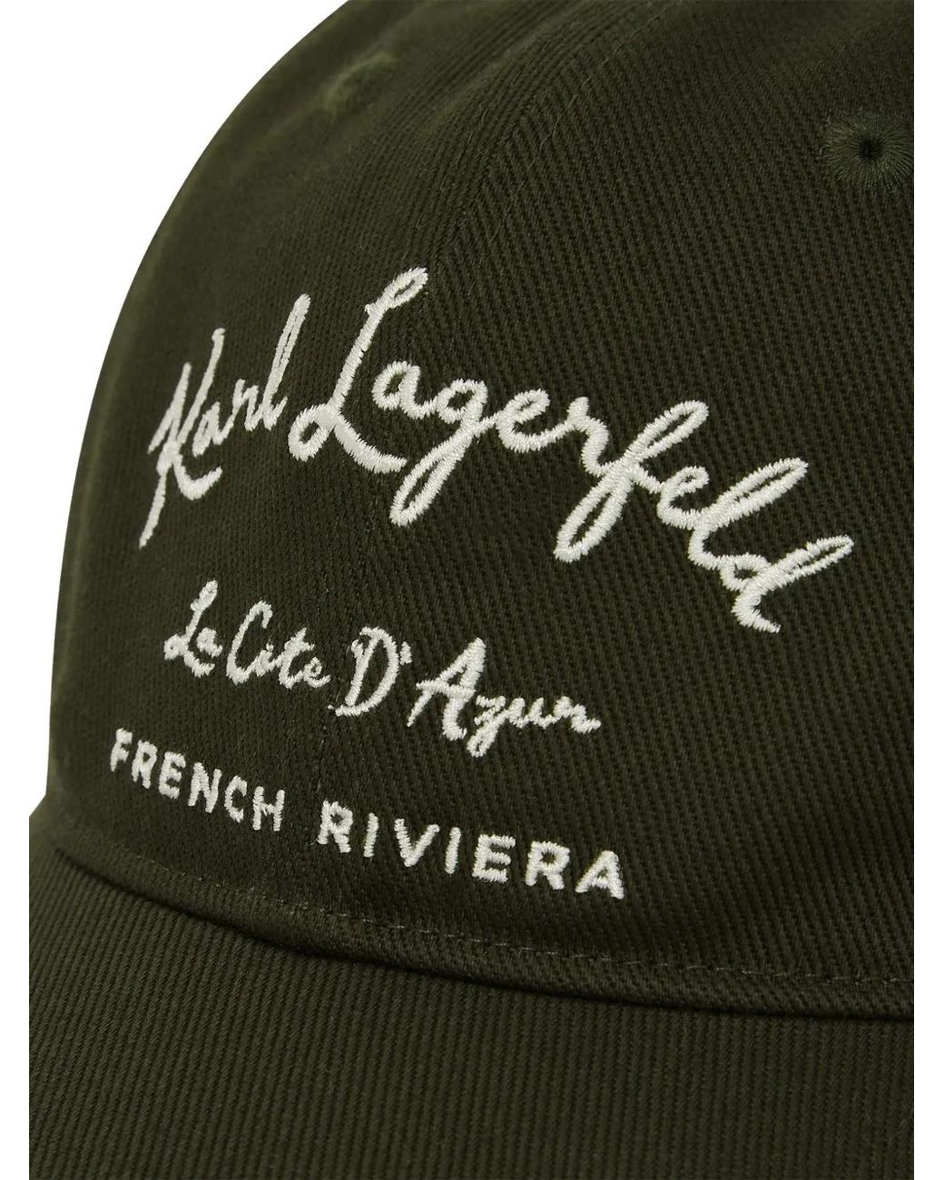 Karl Lagerfeld Green Vacances De Karl Cap for men