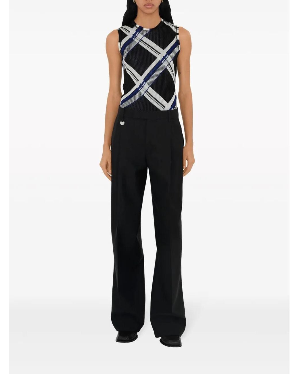Burberry Black Silk Top