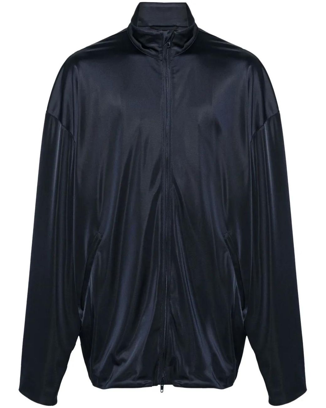 Balenciaga Blue Zip-Up Sweatshirt for men