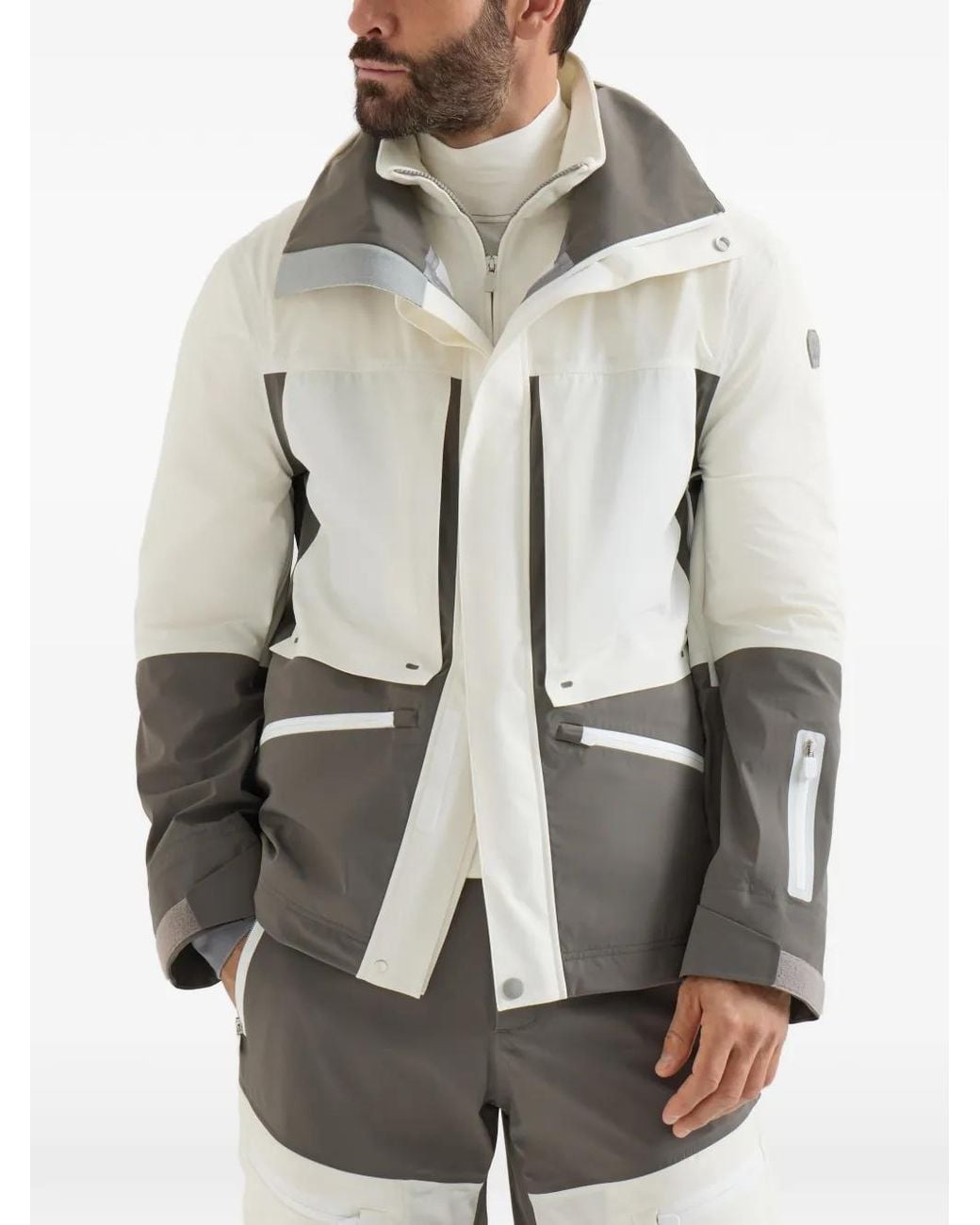 Brunello Cucinelli White Mountain Performance Bonded Taffeta Jacket for men