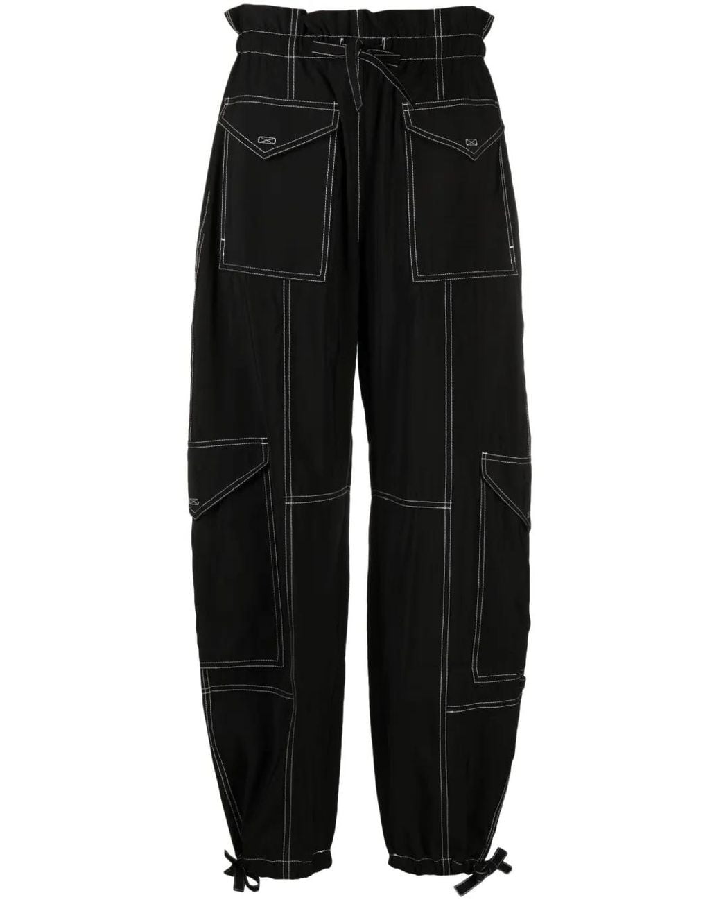 Ganni Black Cargo Pants