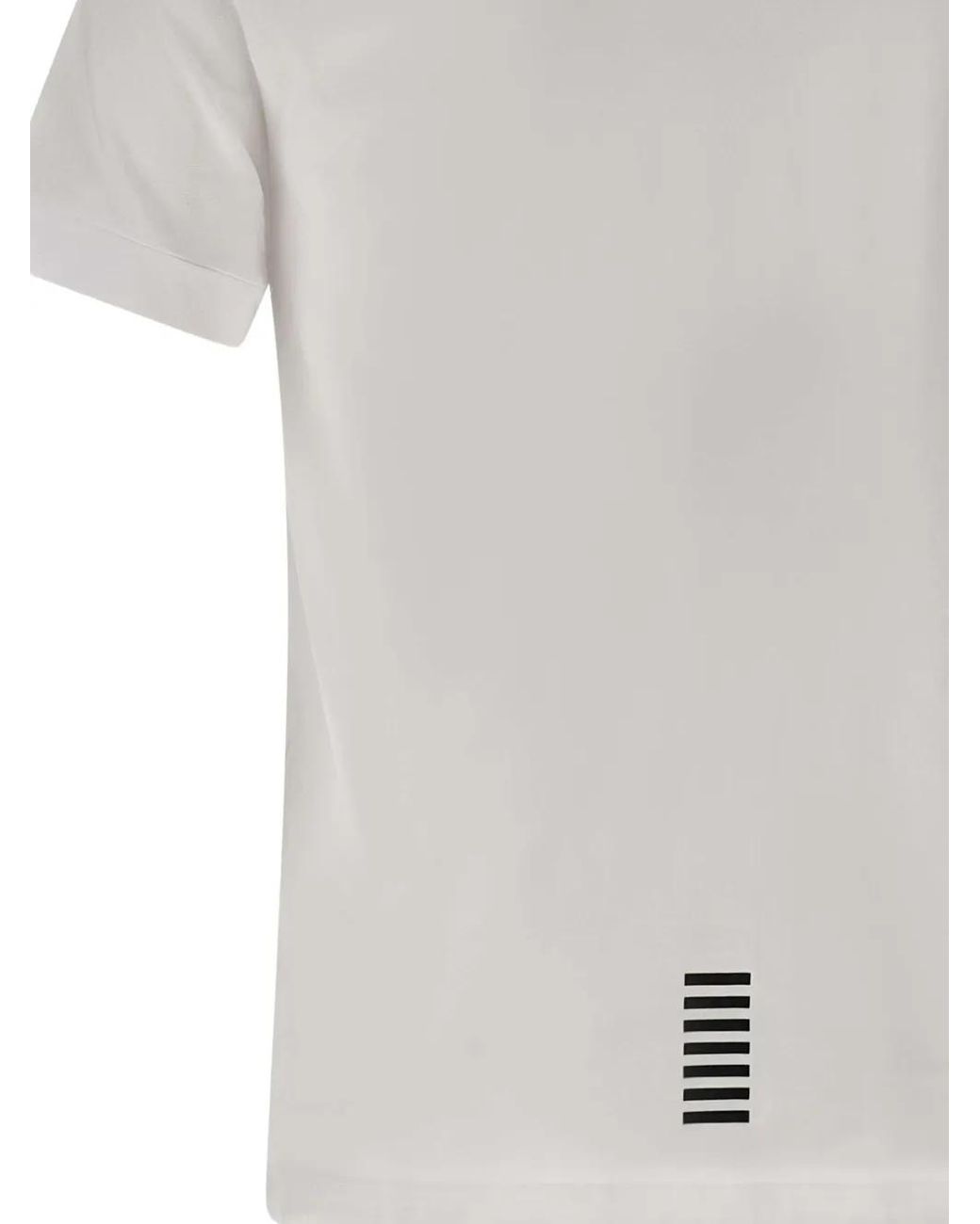 Polo À Logo Imprimé EA7 pour homme en coloris White
