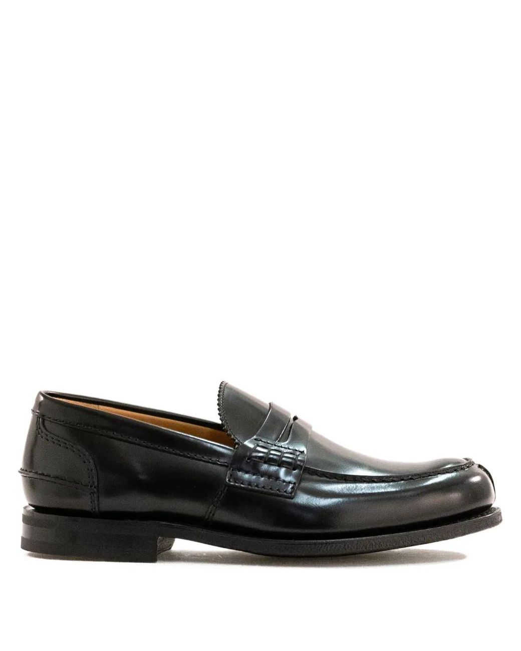 Church's Black Penny-Strap Leather Loafers for men