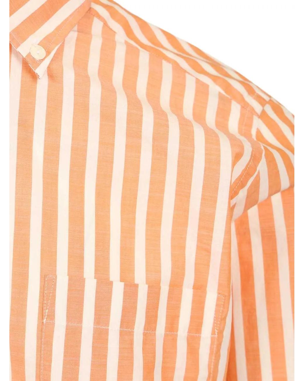 Al Duca D'aosta Pink Vertical-Stripe Button-Down Shirt for men