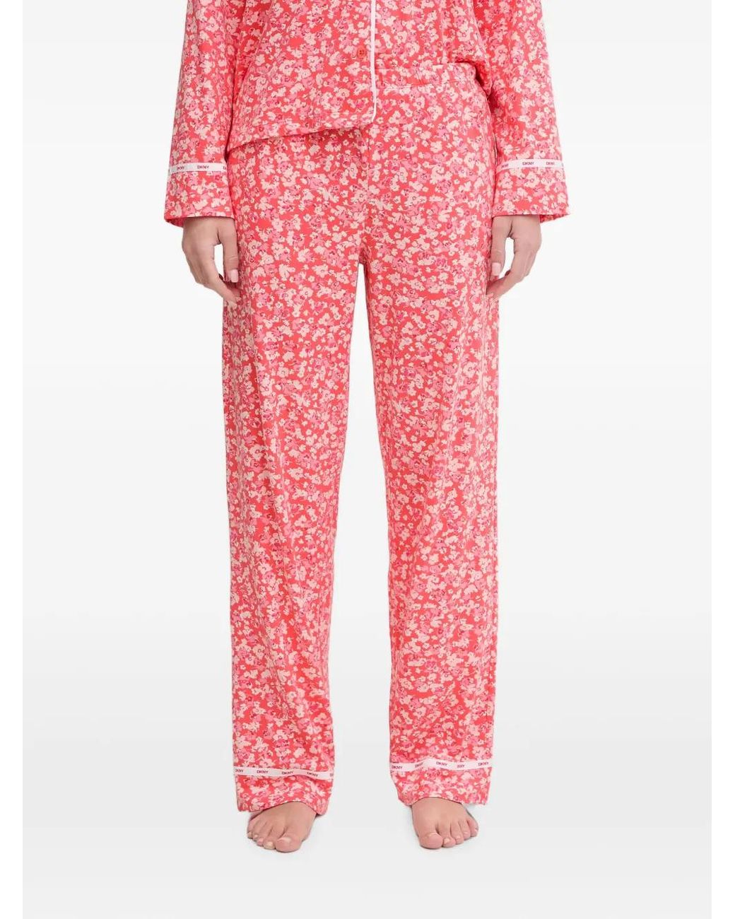 Pyjama À Fleurs DKNY en coloris Red