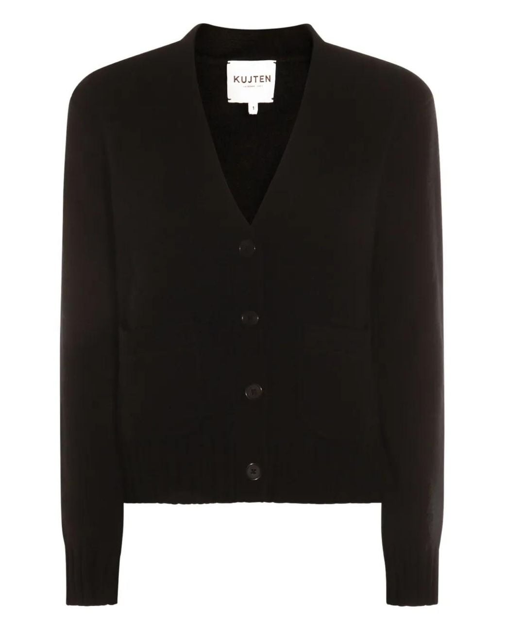 Kujten Black Milena Cardigan Aus Kaschmir
