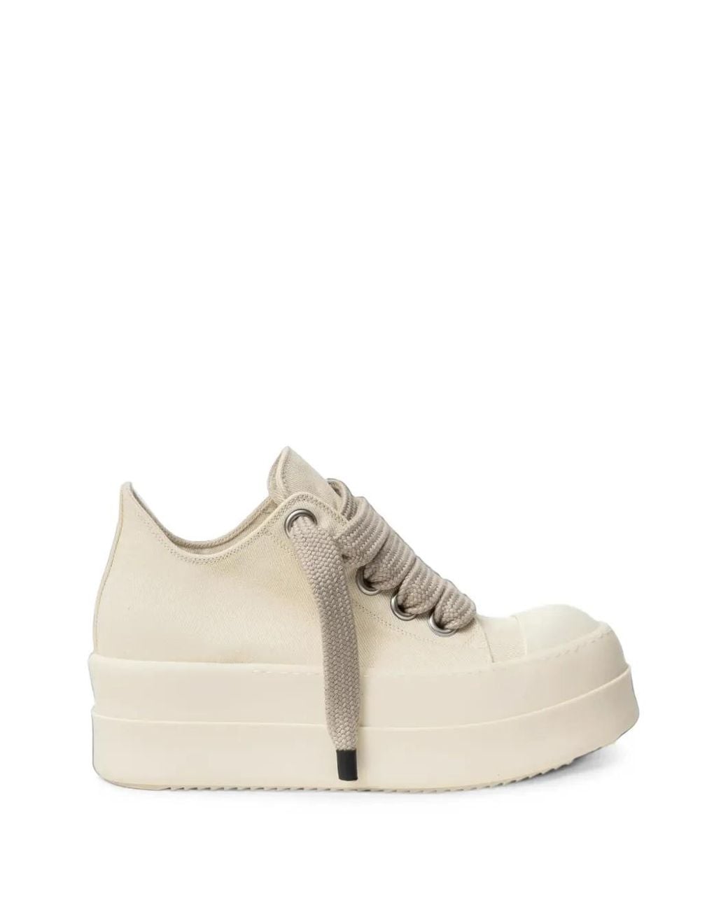 Rick Owens White Temple Mega-Bumper Jumbolace Sneakers