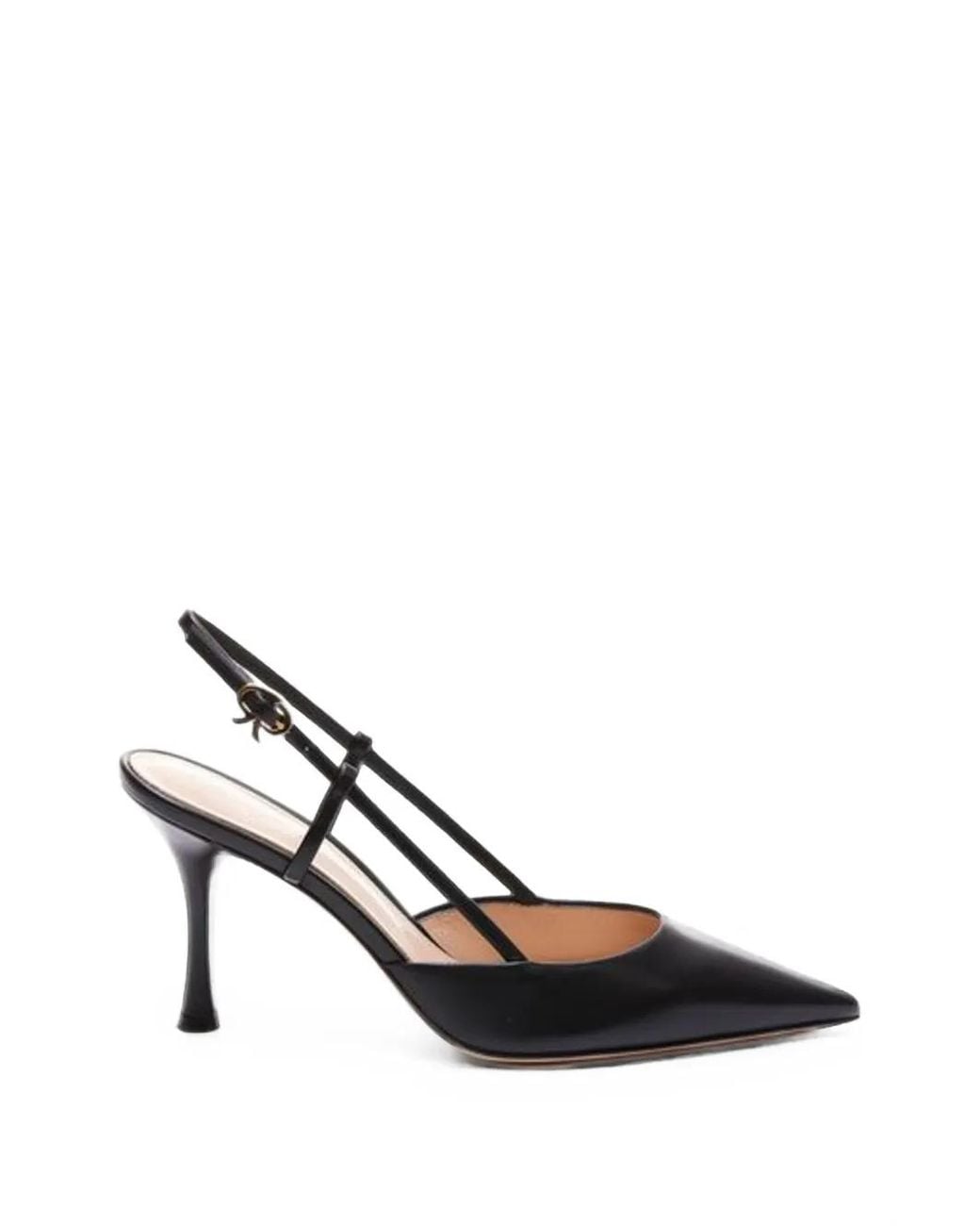 Gianvito Rossi White Ascent Slingback Pumps