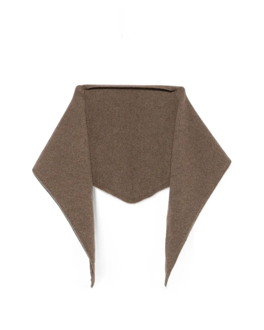 Be You Natural Fine-Knit Triangular Scarf