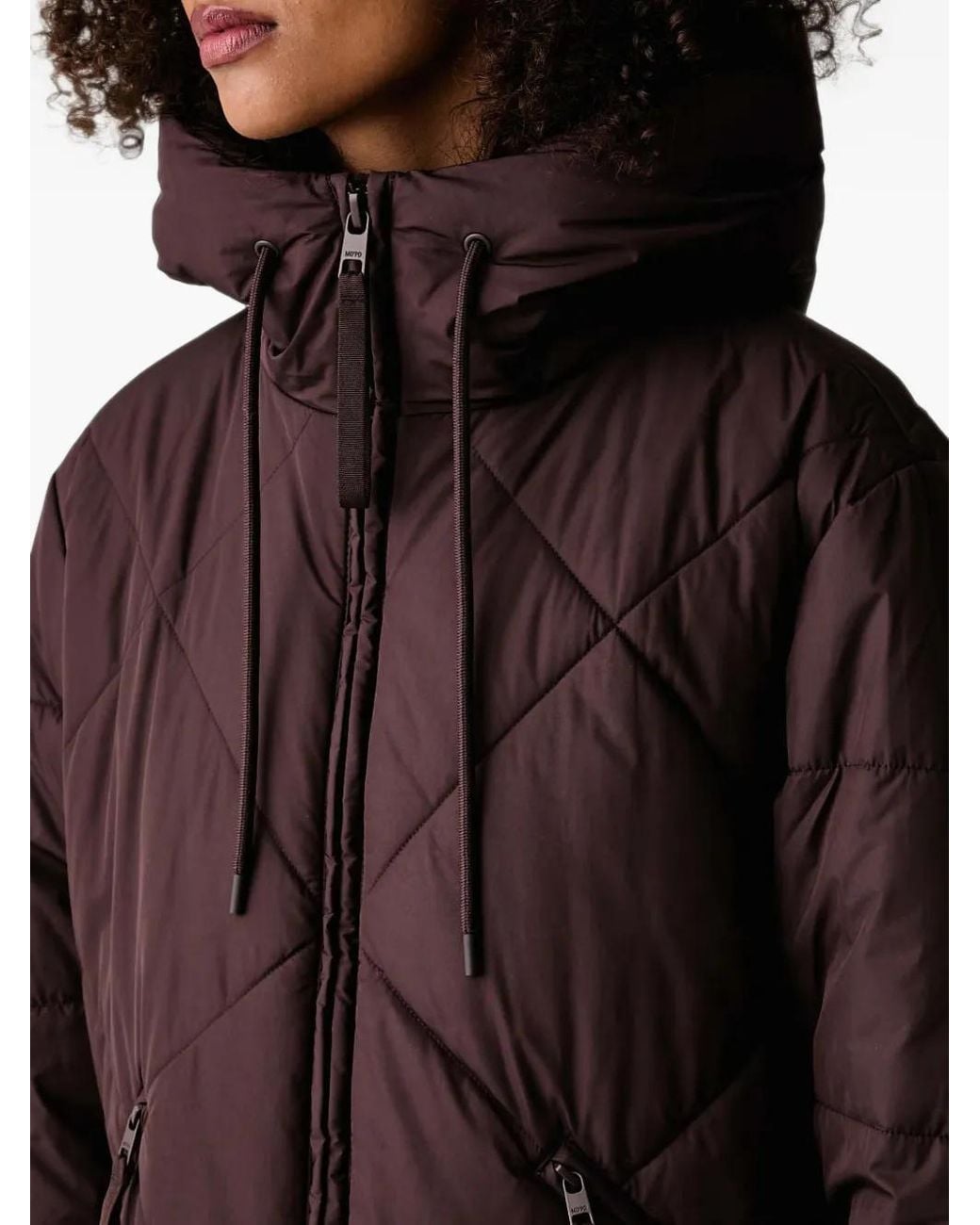 Marc O' Polo Black Quilted Hooded Parka