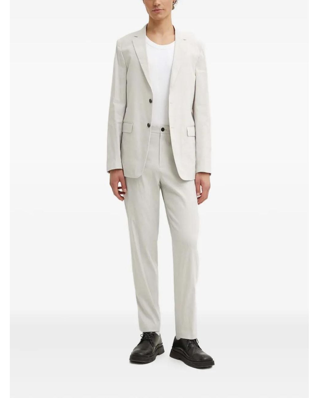 Theory White Single-Breasted Blazer for men
