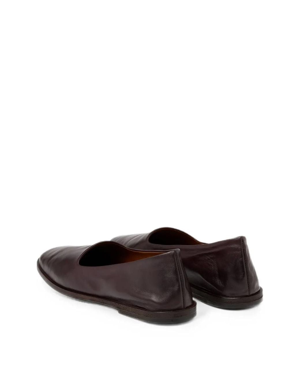 Marsèll White Stesa Round-Toe Leather Loafers