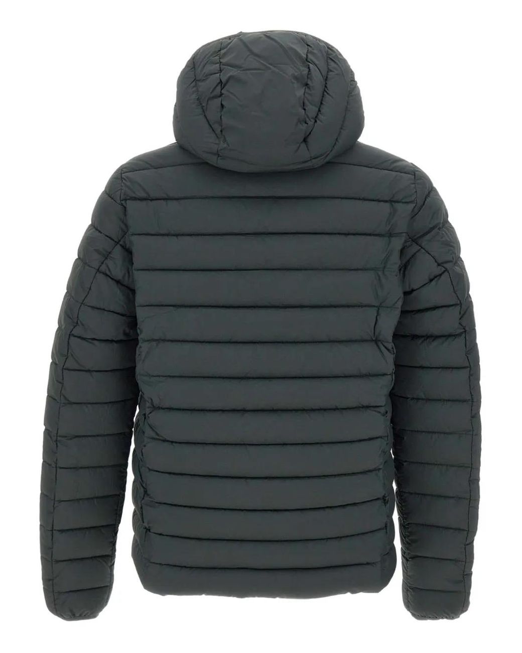 Save The Duck Gray Mito Juncus Hooded Padded Jacket for men