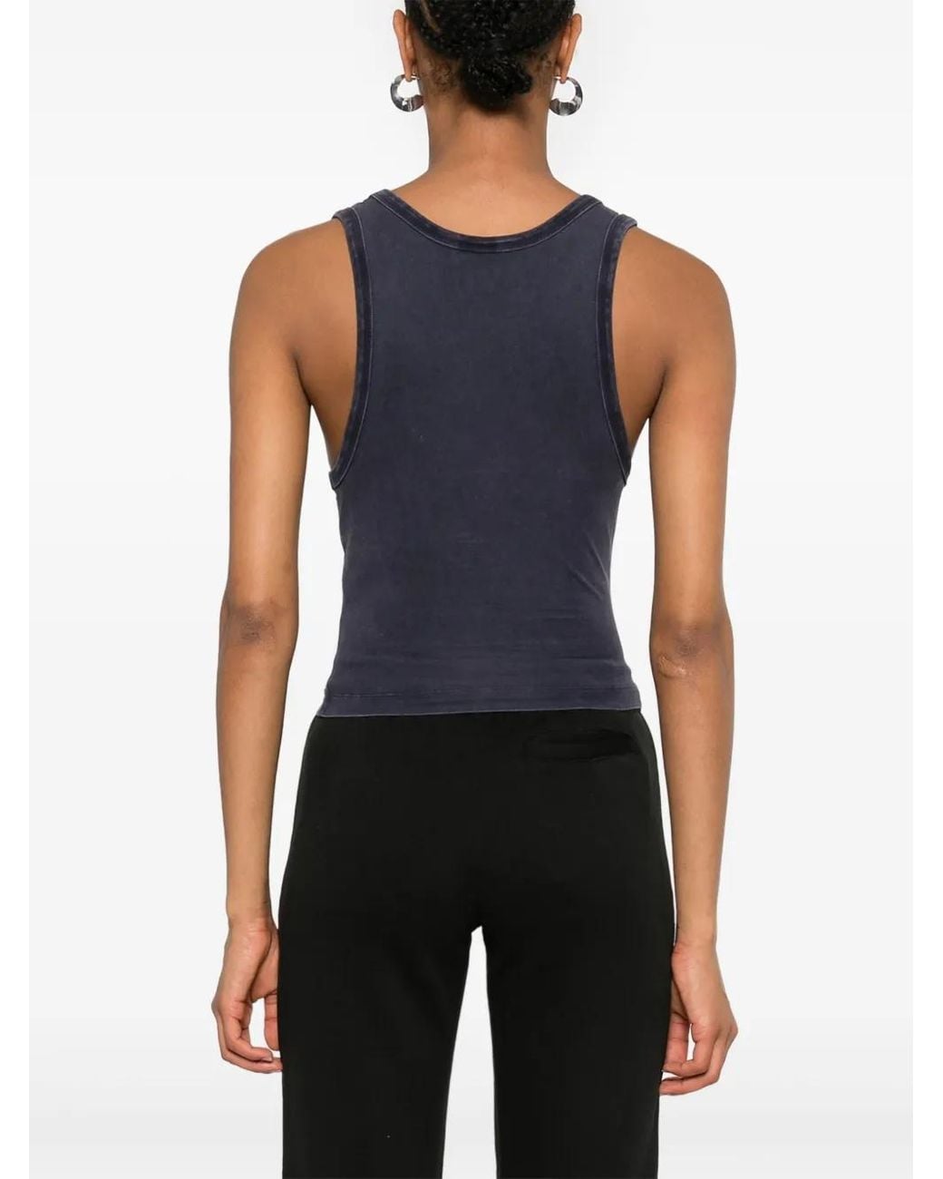 Entire studios Blue Cropped Tank Top