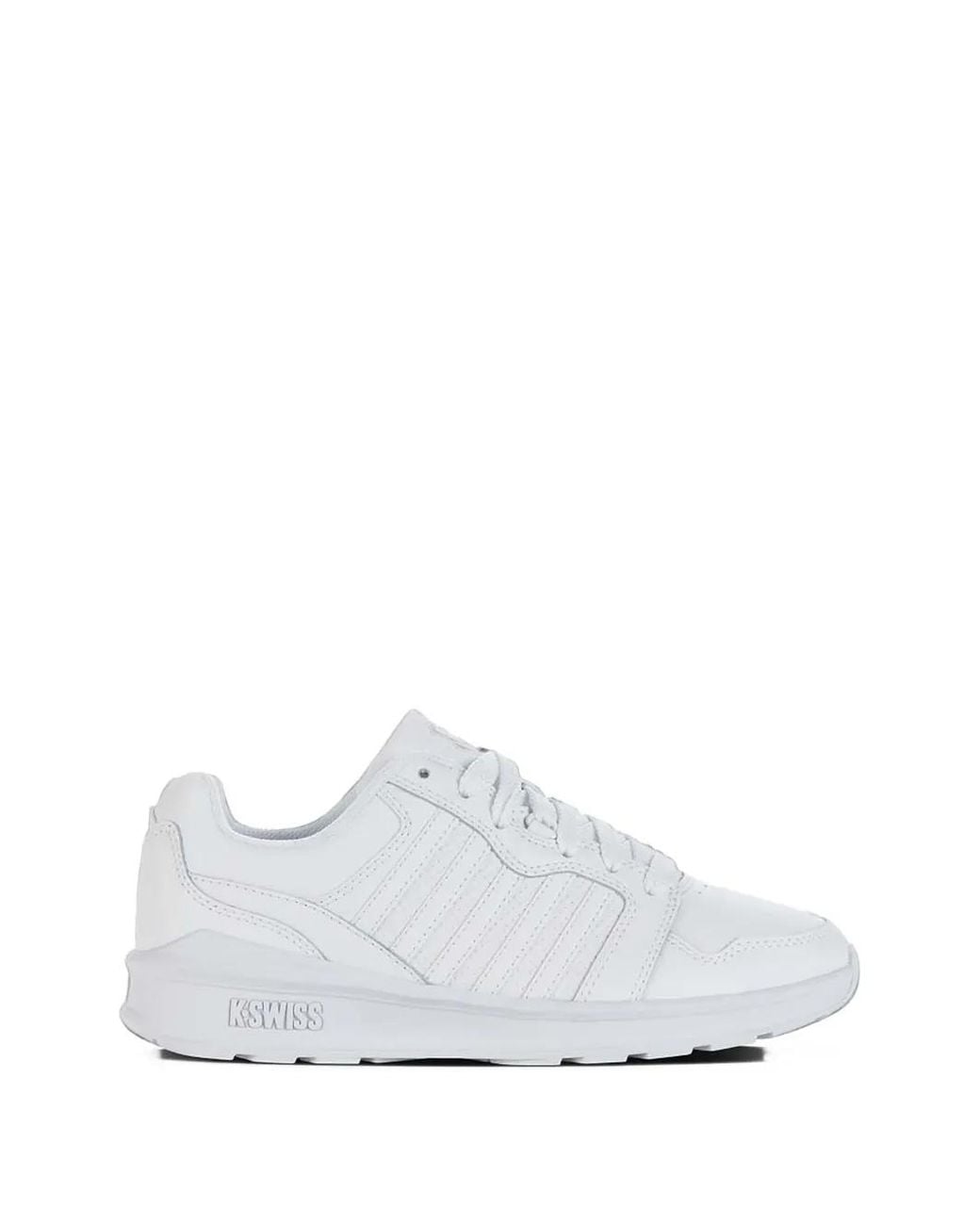 K-swiss White Logo-Patch Sneakers