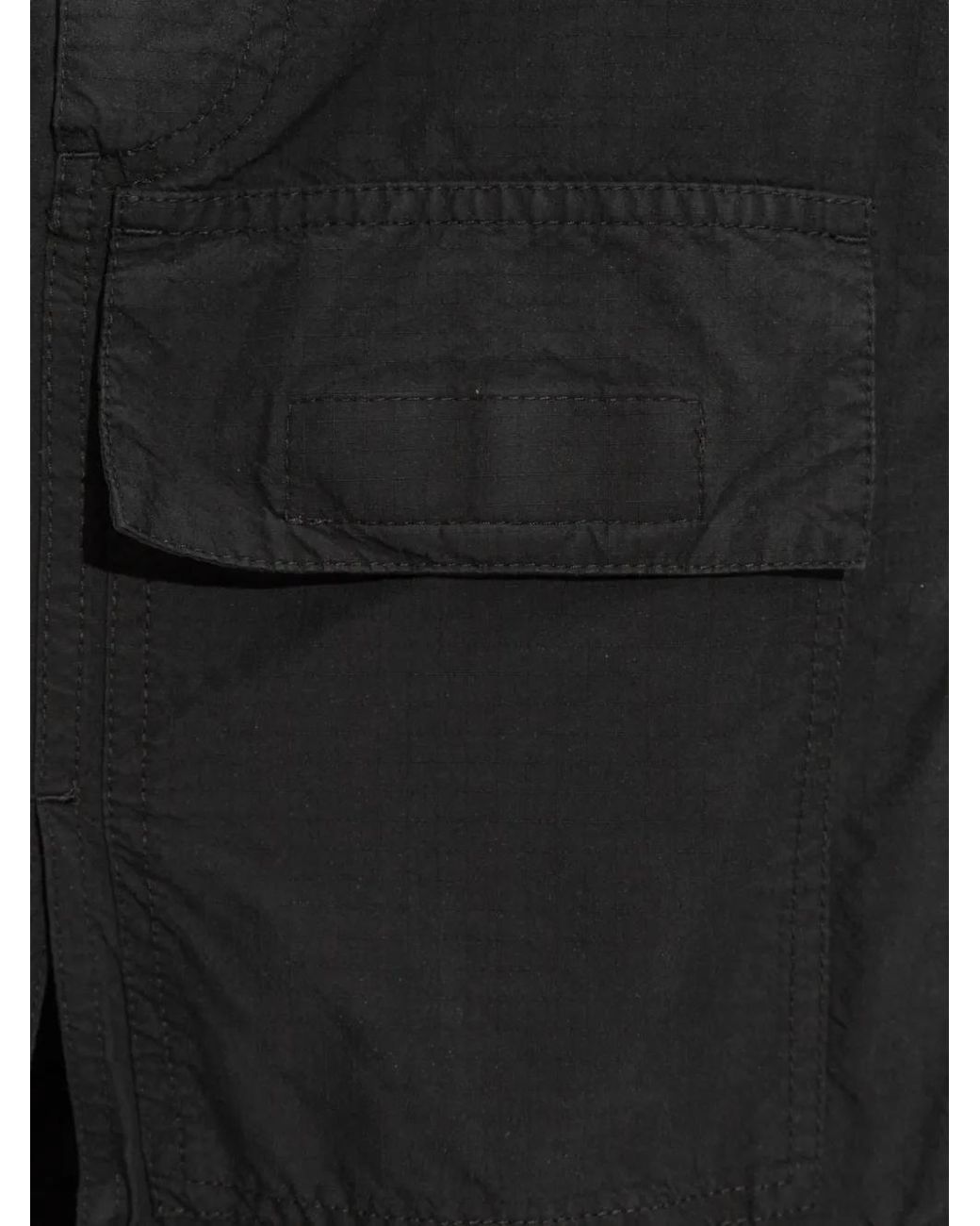 Balenciaga Black Ripstop Maxi Cargo Skirt