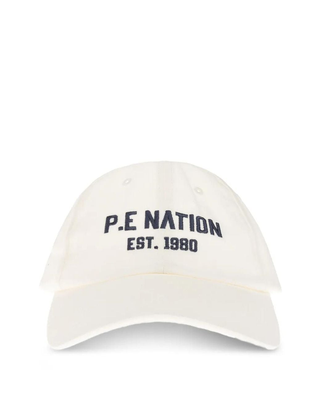 P.E Nation White Logo-Embroidered Baseball Cap