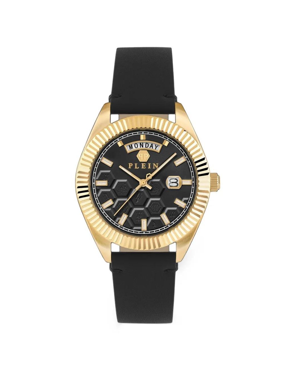 Philipp Plein Black Date Superlative Gent 42Mm Watch for men