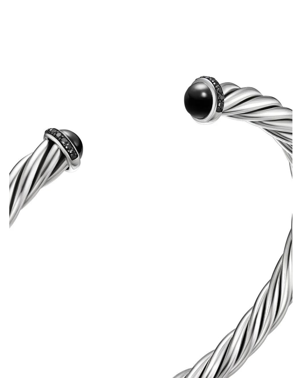David Yurman White Cable Cuff Bracelet for men